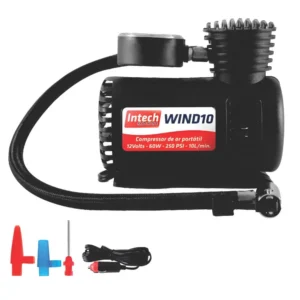 Mini Compressor de Ar 12 Volts 60 Watts - WIND10 - INTECH MACHINE