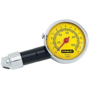 Calibrador de Pressão Para Pneus Tipo Relógio 10 a 100 PSI - 79-052 - STANLEY