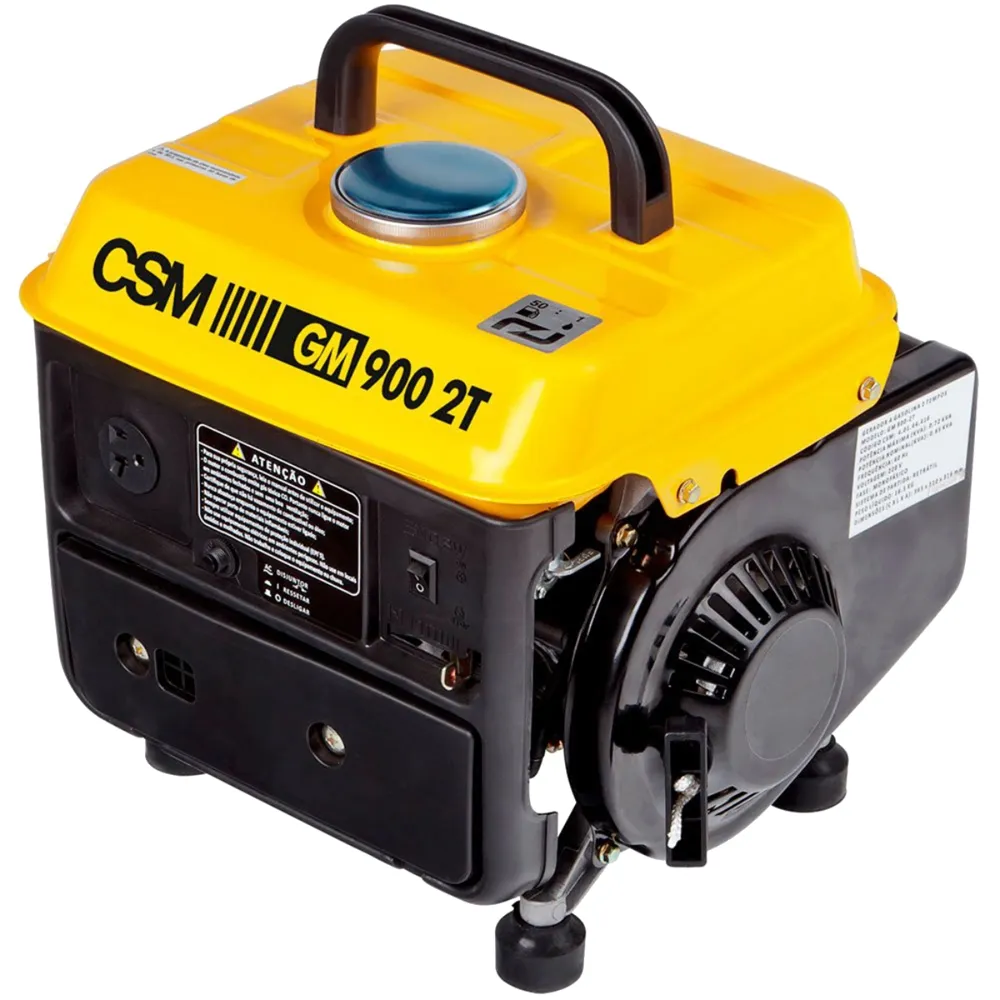 Gerador de Energia Portátil a Gasolina GM-900 1.100KVA 2T 110 Volts Partida Manual - 40144442 - CSM