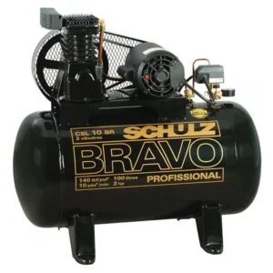Compressor CSL 10 BR/100L 220/380V Trifásico Bravo Preto 2HP - 92178510 - SCHULZ