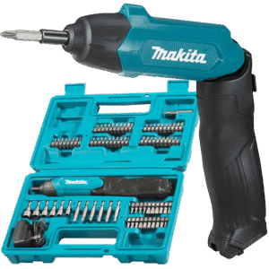 Makita DF001DW Cordless Folding Screwdriver with 81 Pieces - Dual Voltage Lithium
