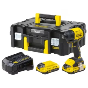 Parafusadeira Impacto 1/4 20 Volts 2 Bateria 4AH Maleta -SBI811D2T-BR - STANLEY