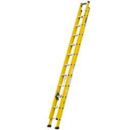 Escada Extensível Vazada Industrial com 19 Degraus 6M em Fibra de Vidro