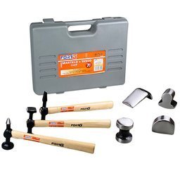 Jogo de Martelo e Tasso em Aço 7 Peças com Maleta