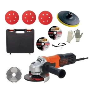 Stainless steel/metal/wood/aluminum angle grinder/sander with carrying case.