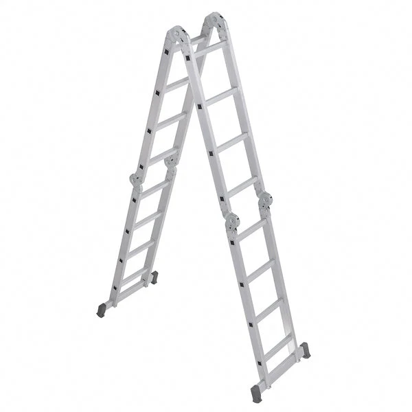 Articulated 4x4 Ladder with 16 Aluminum Steps, 4.48m